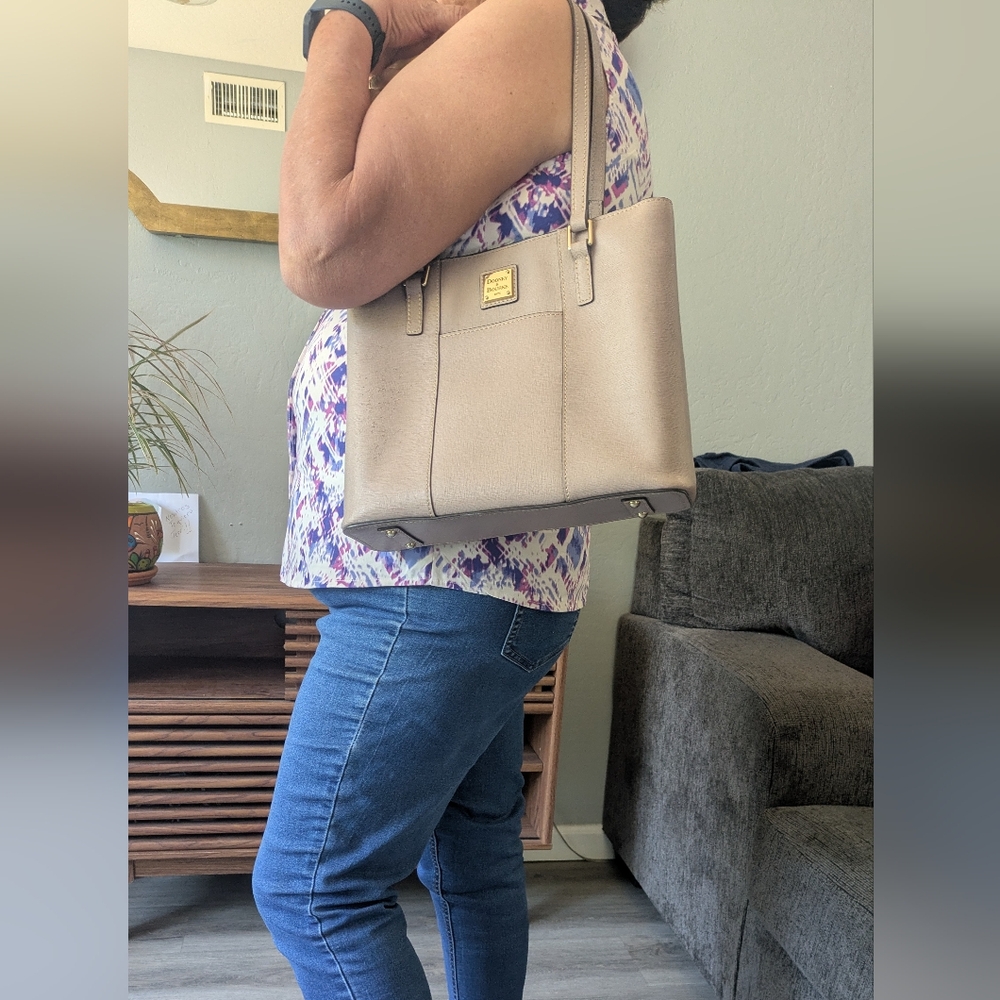 Dooney & Bourke Small Saffiano Lexington Leather Bag.